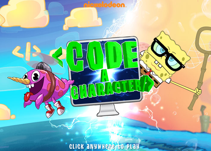 Nickelodeon code a character